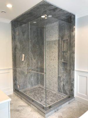 1/2" Starphire Frameless Shower Enclosure
 (Ridgewood NJ)