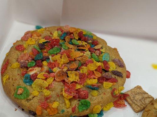 Rainbow Over Bedrock Cookie