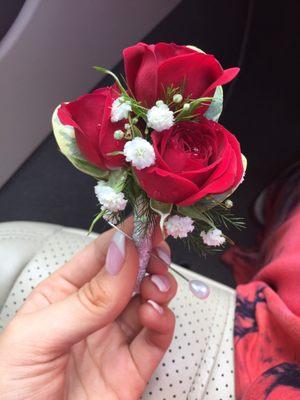 Another perfect boutonniere!!! Can't get one like this from anywhere else :)