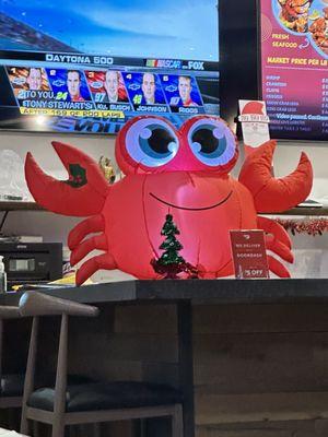 Cute little crab Christmas decor