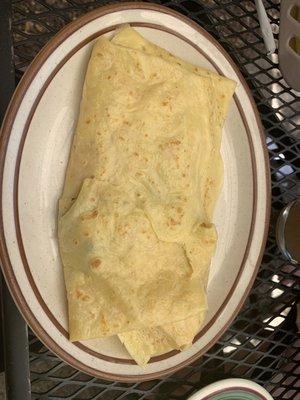 Lox and cream cheese crepe