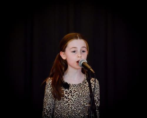 Young singer at Haddonfield School of Music