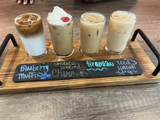 Seasonal coffee flight