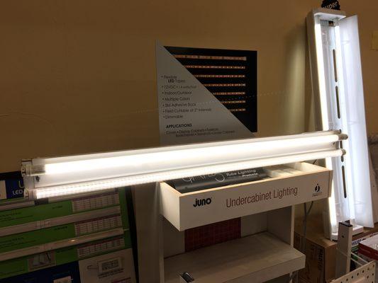 We now sell hybrid LED T8's, T12's (fluorescent replacement) lamps!