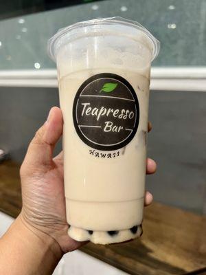 Roasted Oolong Milk Tea w/ boba