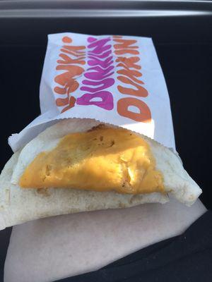 Cheese on outside of the wrap