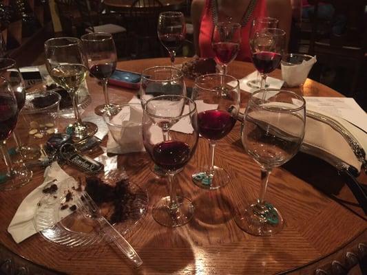 We had the wine tasting, and the owner offered us an extra tasting of their dessert wine because we had chocolate birthday cake.