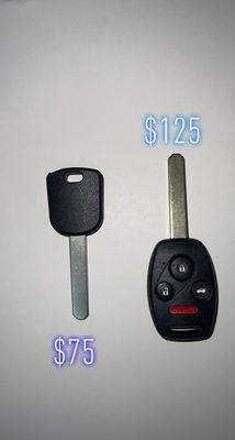 Special on Honda keys!!