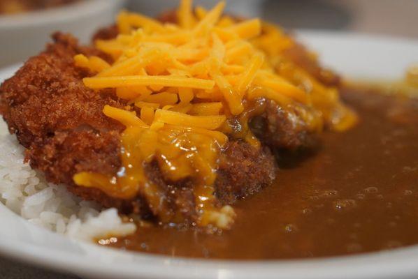 Chicken cutlet curry with cheese yummy *11/26/23