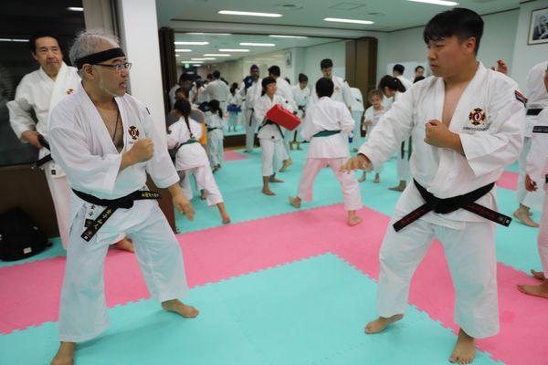 Practice at Tokyo Dojo