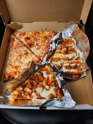 Plain Slices & Buffalo Chicken Slices