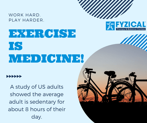 Exercise is medicine! Even just 20 minutes of moderate aerobic exercise can greatly benefit your heart, lungs, and your overall mood!