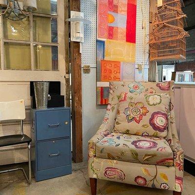 Salvaged modern and vintage furniture