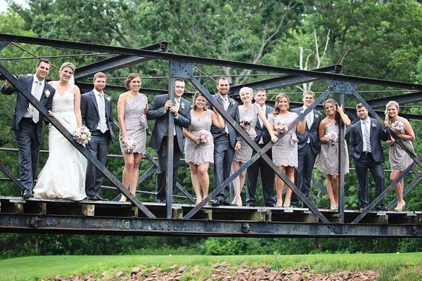 Great locations for bridal party photos