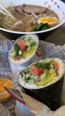 Veg Sushi Burrito, Tonkotsu Zen