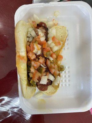 Mexican hot dog