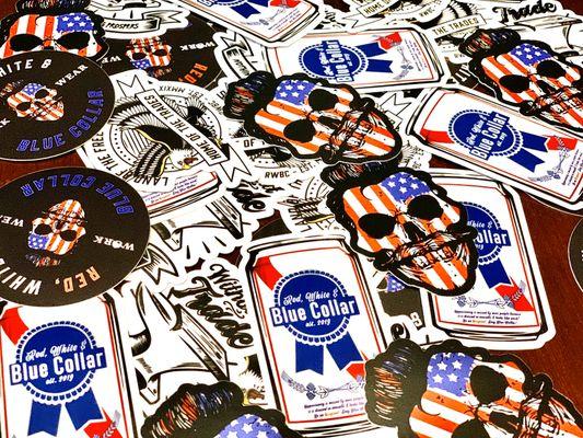 Hard Hat Stickers for days!