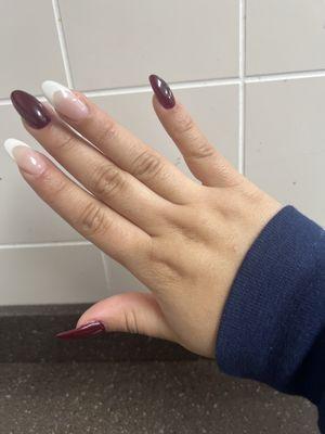 Full set acrylic nails