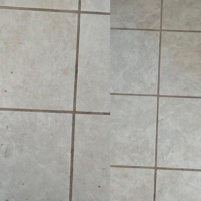 Tile steam cleaning