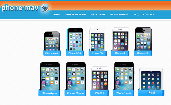 To see a complete list of all the devices that we repair please visit www.phonemav.com
