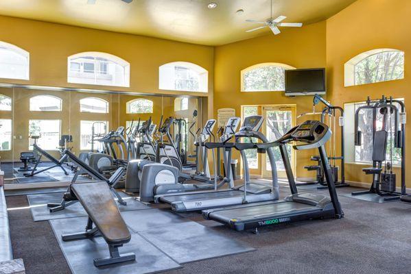 Fitness center with cardio equipment