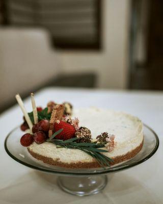 Our wedding cheesecake