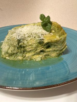 Lasagna pesto single serving