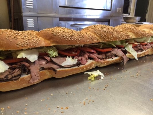 Fulciniti's six foot Roast Beef Sandwich