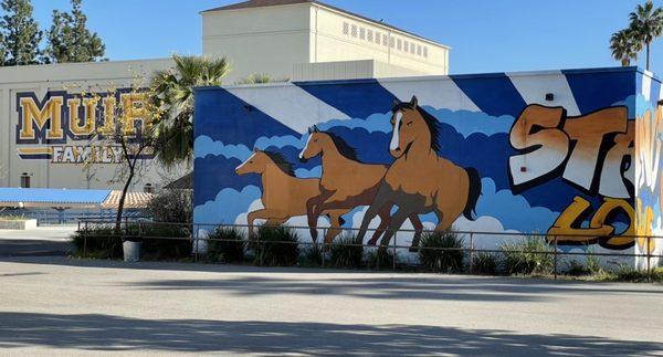 Muir Family and Mustang Murals