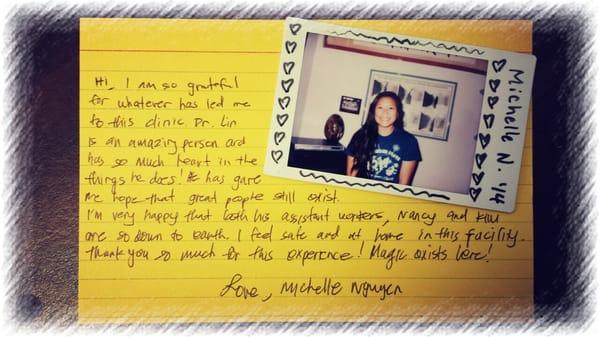 She is a top college volleyball player. ***WOW, thank you so much for a wonderful testimonial, Michelle!!