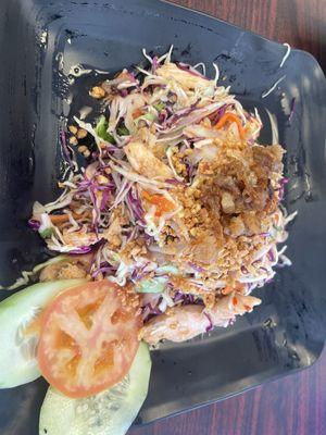 S3. Lotus Chicken Salad. Like spicy chicken pad Thai had a baby with a cabbage salad. Light and delicious with tons of flavor.