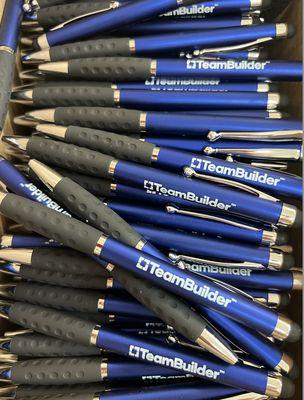 Fabulous tradeshow pens for our technology client.