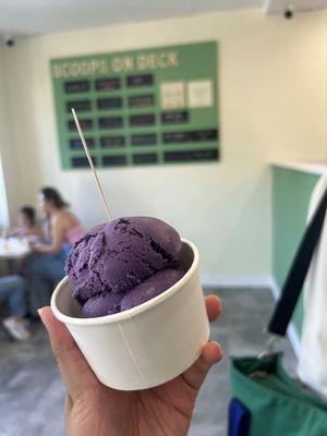 Ube ice cream