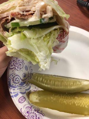 Club Lulu Unwich plus pickle! Delicious!