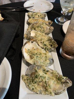 Baked oysters