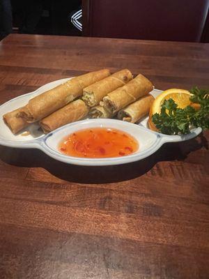 Pork eggrolls appetizer