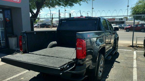 BakFlip G2 hard folding Tonneau cover and BedRug, the perfect combo for any Colorado / Canyon or any truck for that matter.