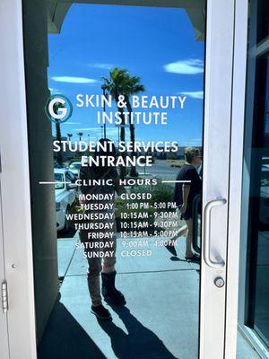 D' Front door Gspa Henderson Skin & Beauty Weds 9-25-24