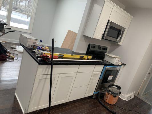 Kitchen Cabinet installation , interior Remodeling