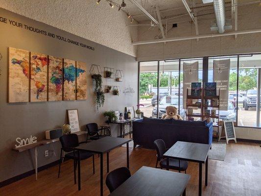 Interior view of realty office in the heights Houston