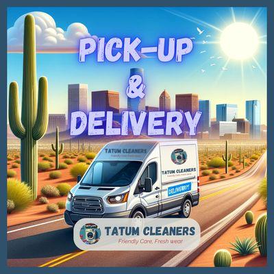 We're excited to bring convenience right to your doorstep with our pick-up and delivery services in the Phoenix area!