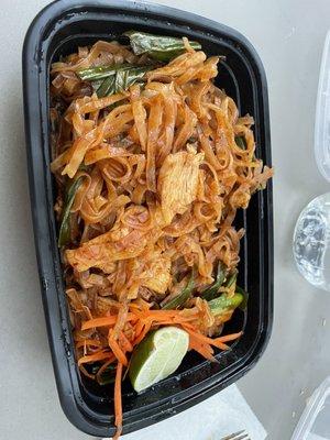 Chicken pad thai...YUM!! :)