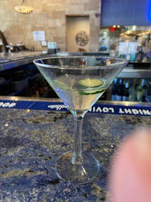 Cucumber martini!  Not too sweet!  I drink some before I thought about posting!