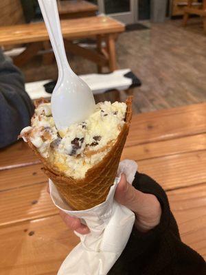 Sweet Cream Honeycomb Ice Cream and Peanut Butter pretzel