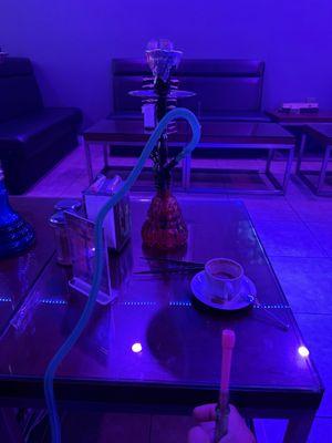 Hookah and coffee