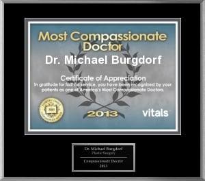 Most Compassionate Doctor Award 2014 - Dr. Michael Burgdorf