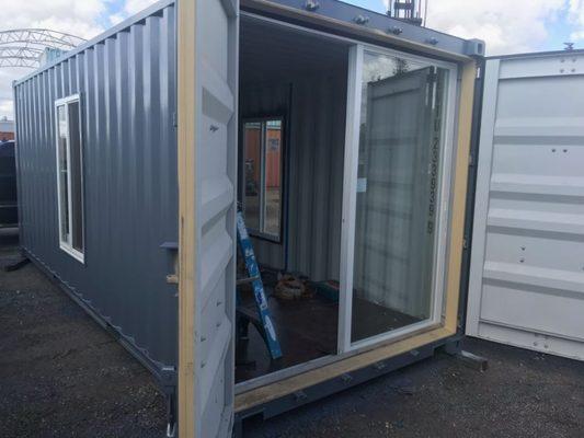 20' Shipping Container office modification