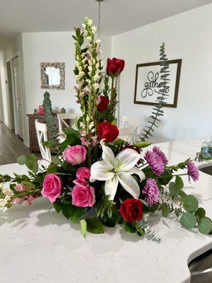 Amazing design for Valentine's Day!  The best place for beautiful floral designs!  Thank you, my wife loved these!!