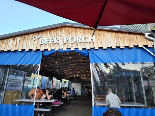 The Beer Porch at the Trap Door.