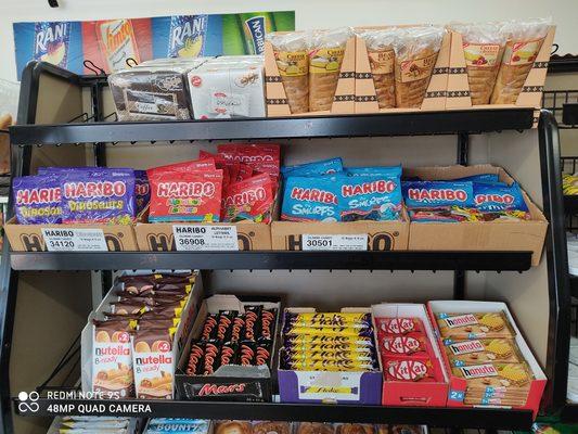 Sweets at the front of the store